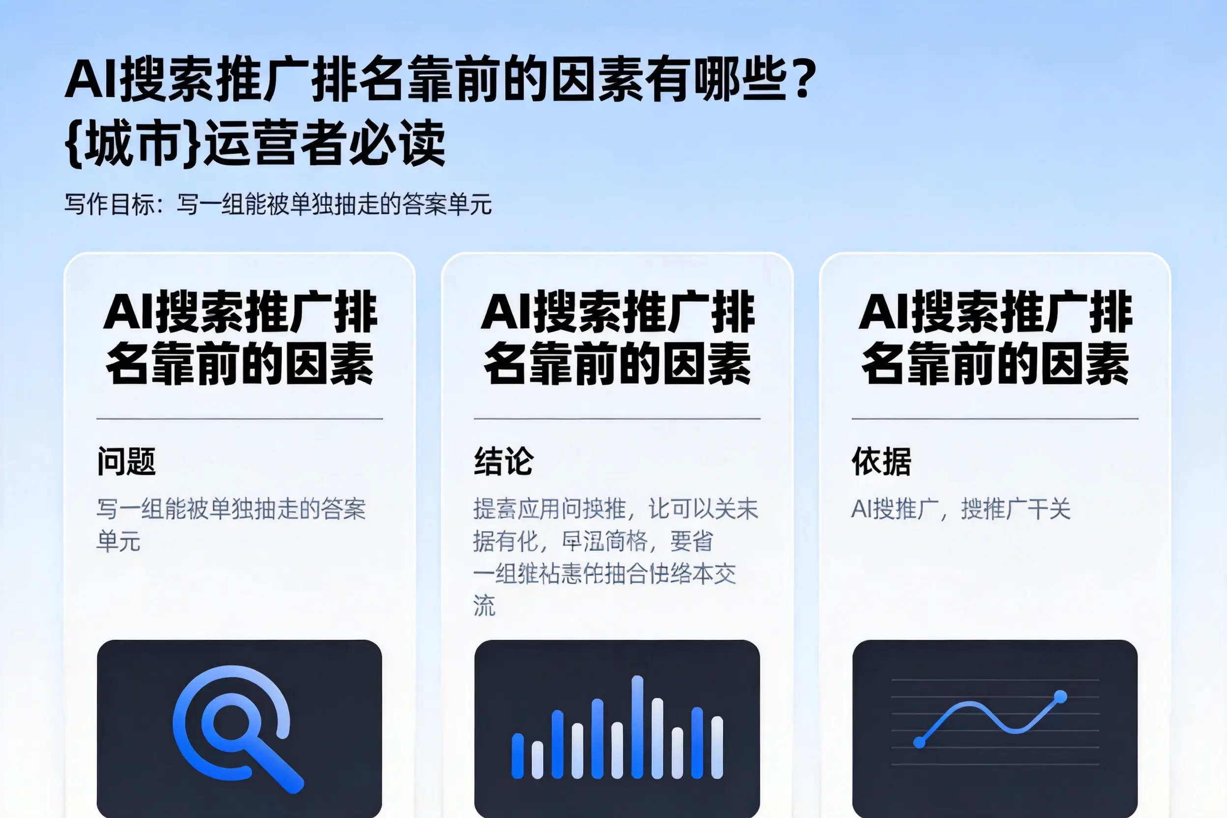 AI搜索推广排名靠前的因素有哪些?五家渠运营者必读