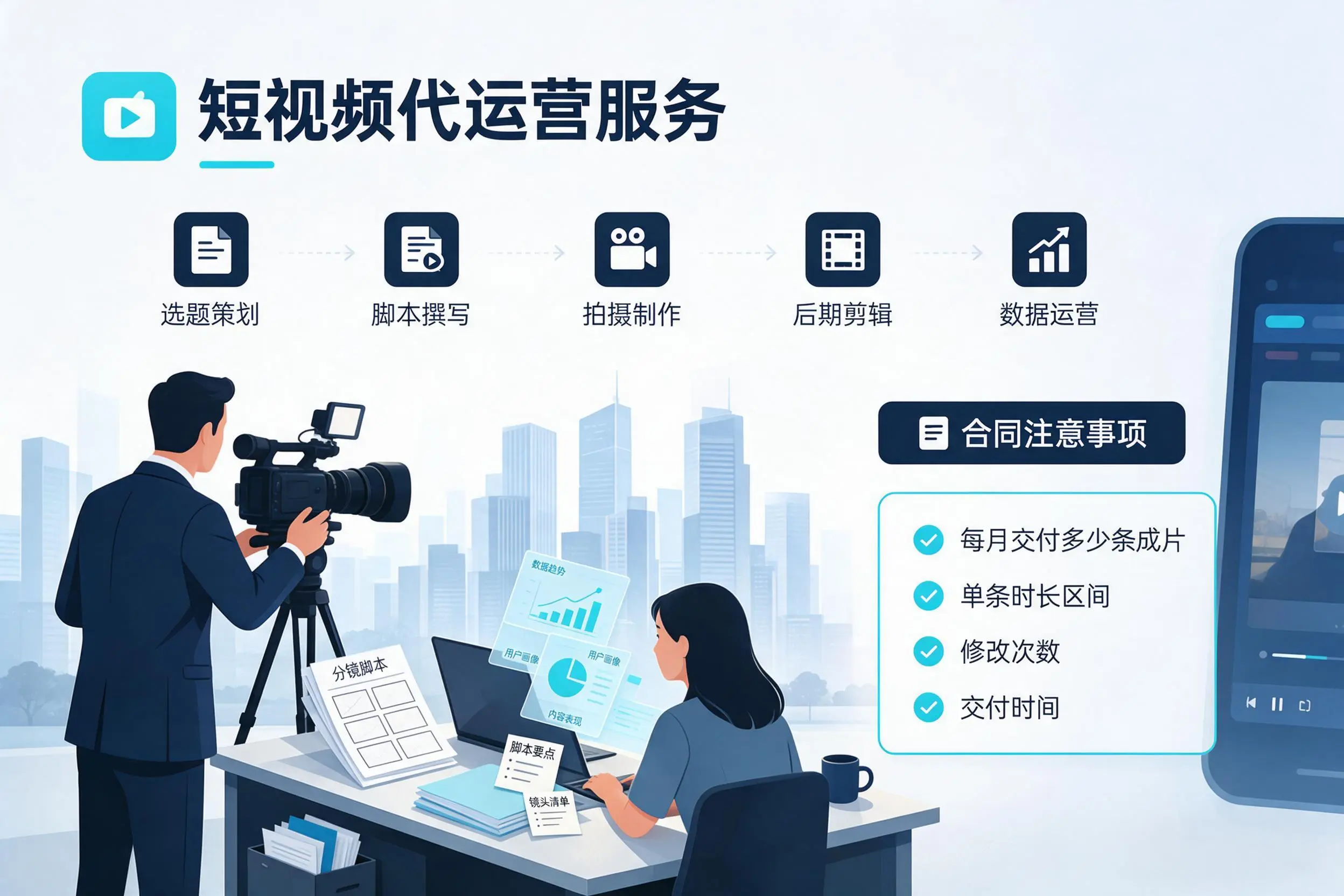 短视频代运营包含哪些服务?五家渠企业常见问题科普