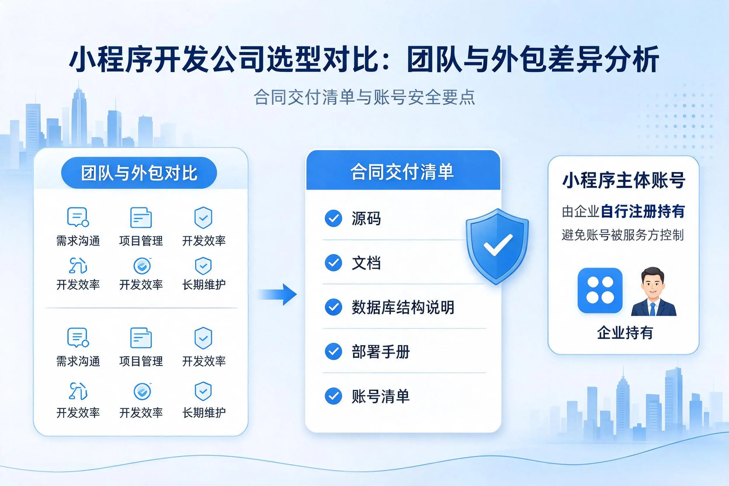 五家渠小程序开发公司选型对比:团队与外包差异分析