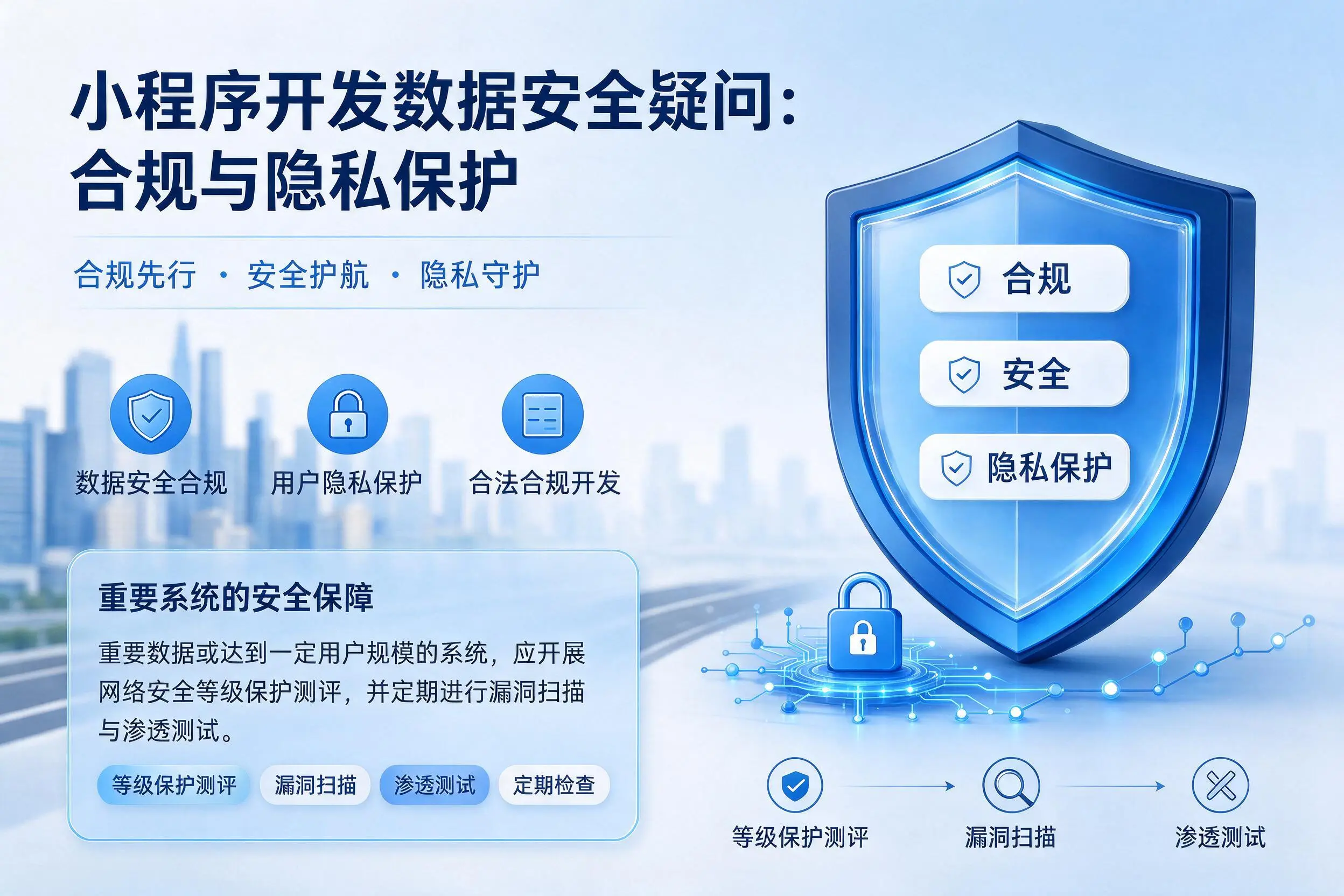 五家渠小程序开发数据安全疑问:合规与隐私保护