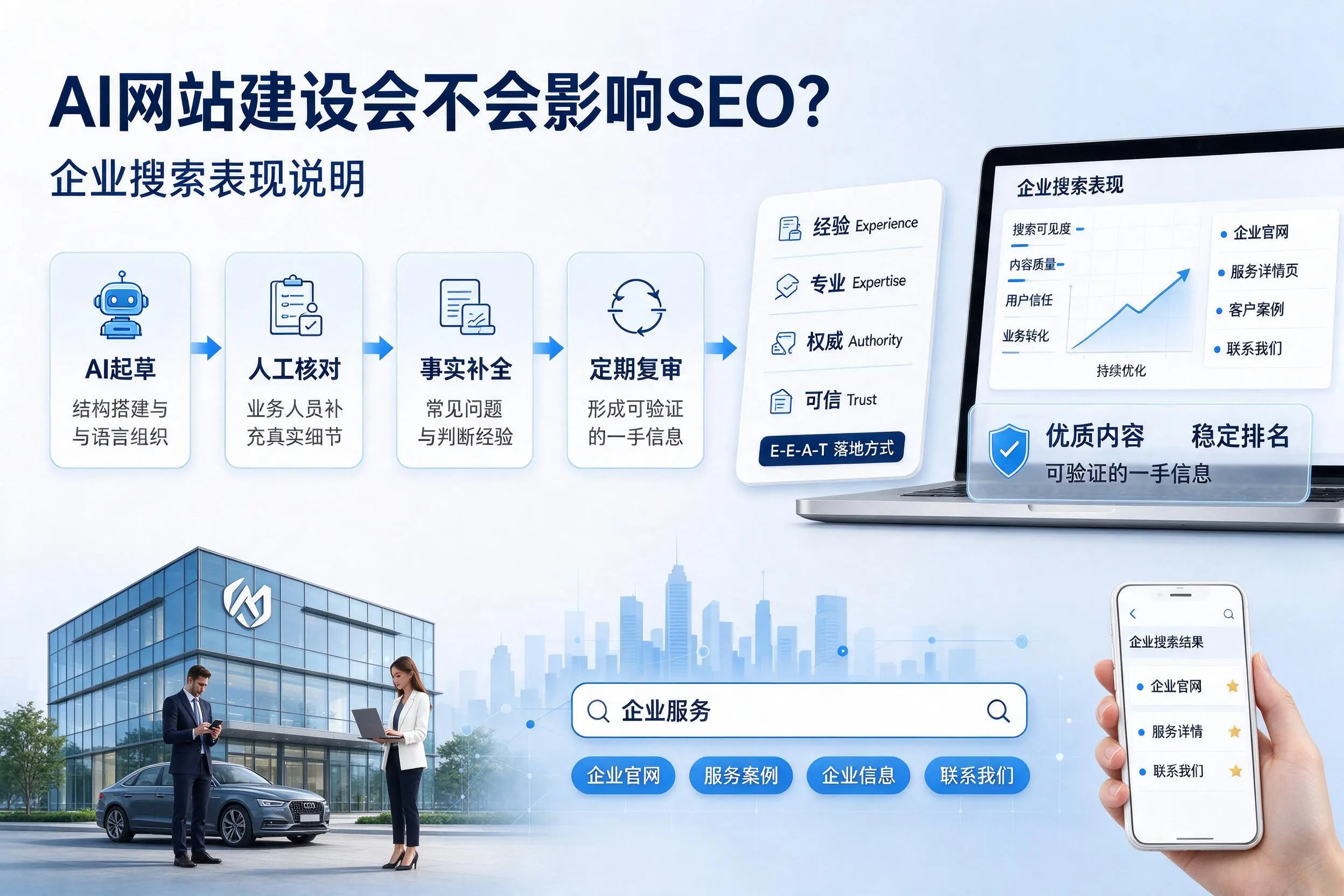 AI网站建设会不会影响SEO?五家渠企业搜索表现说明