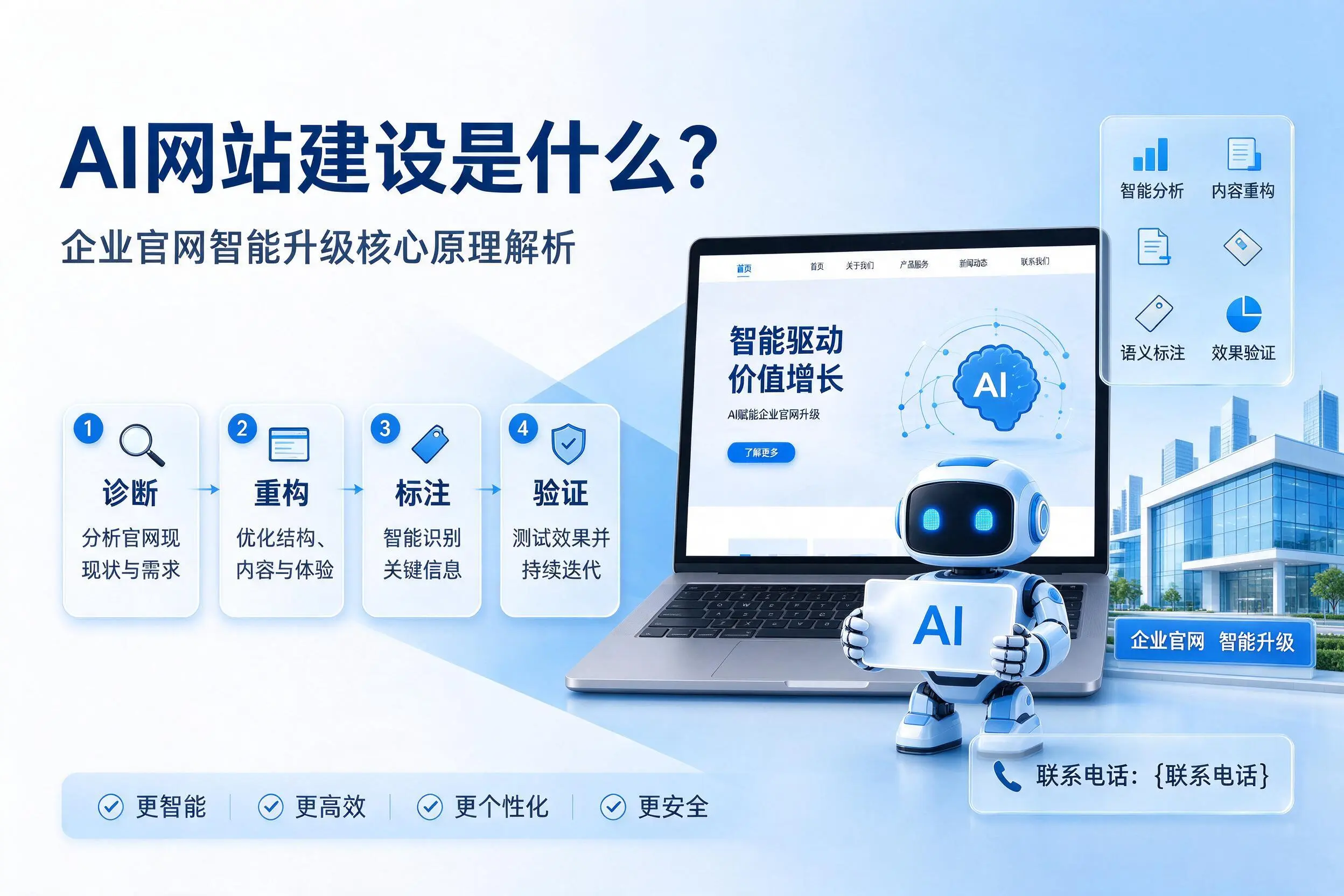 AI网站建设是什么？五家渠企业官网智能升级核心原理解析