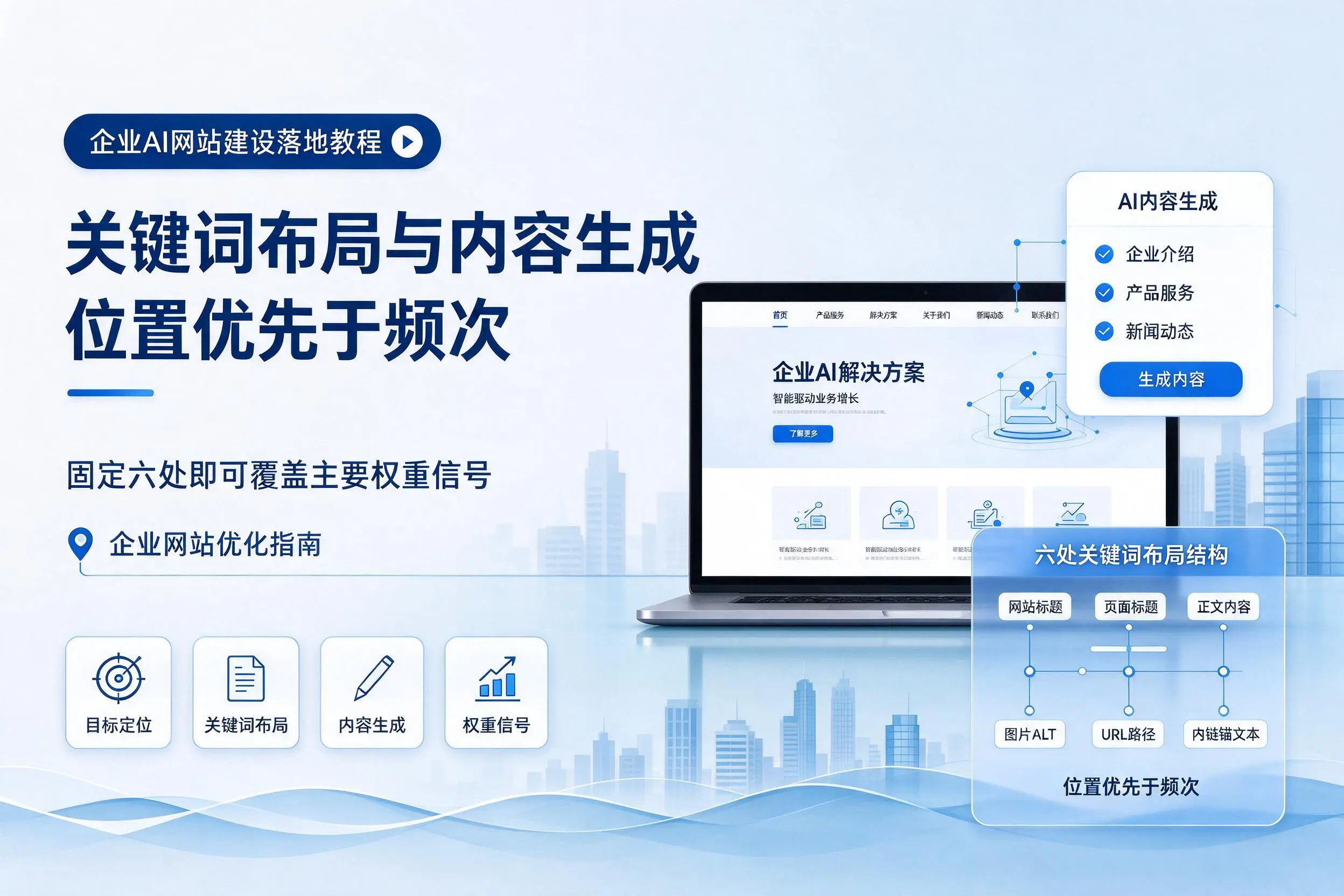五家渠企业AI网站建设落地教程:关键词布局与内容生成