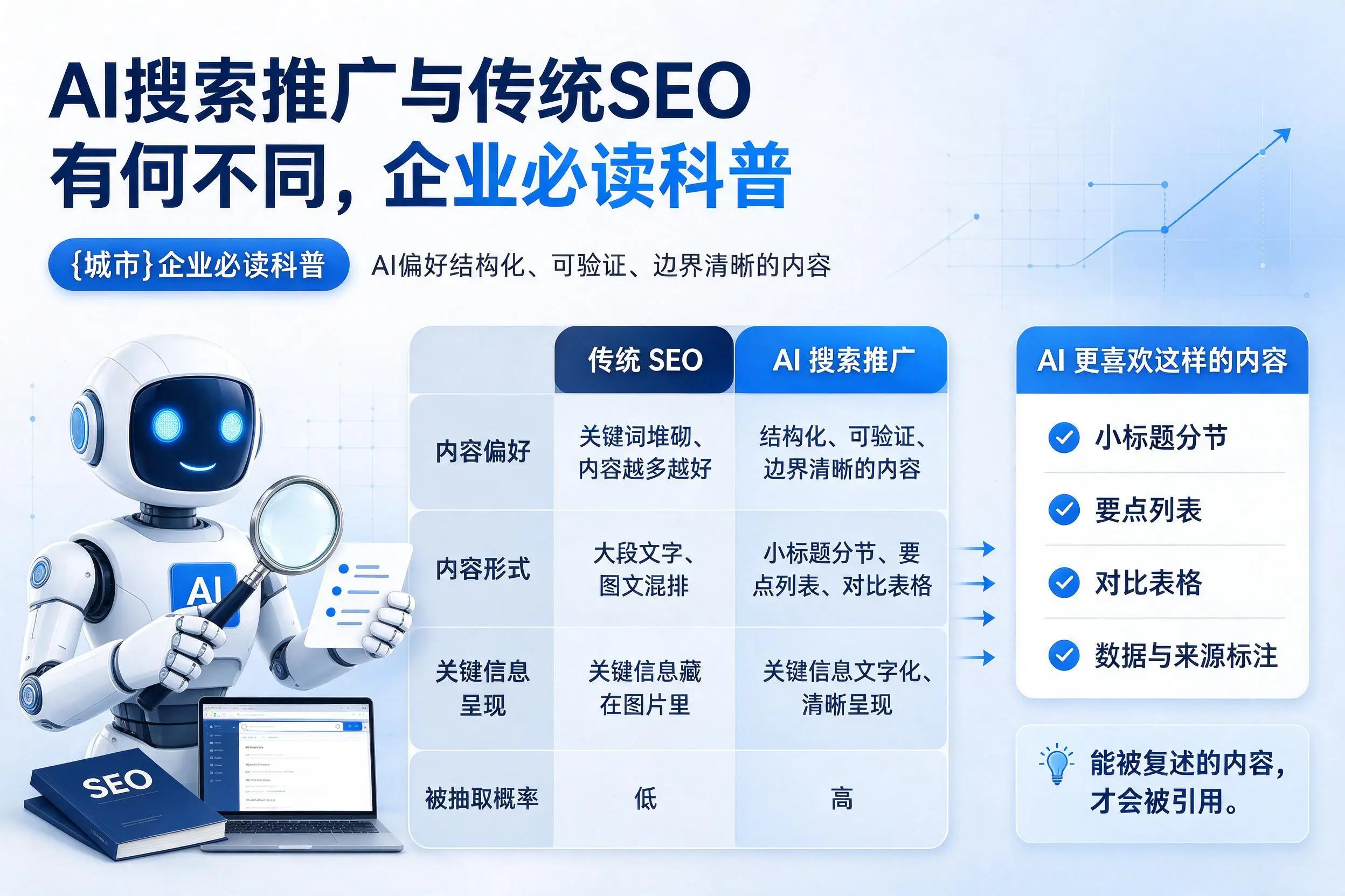 AI搜索推广与传统SEO有何不同，五家渠企业必读科普